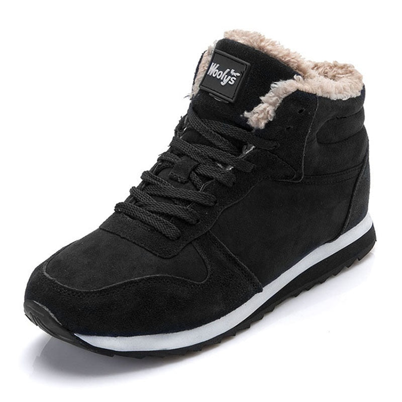 Men Boots Classic Winter Shoes Ankle Warm Fur Boots