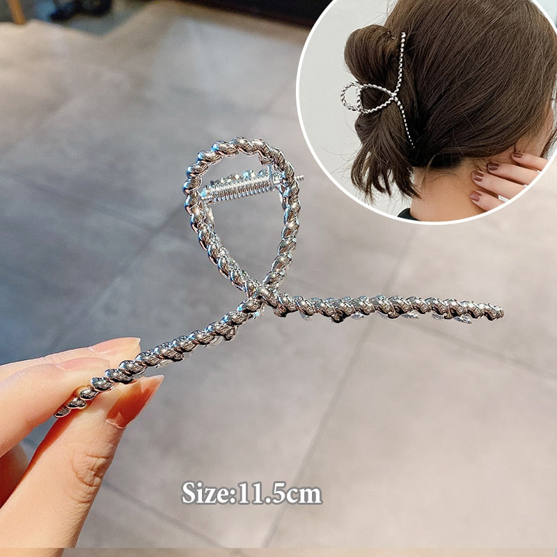 Women Geometric Hair Claw Girls Clamps Fashion