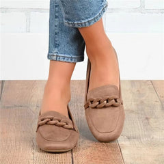 Spring new single shoes shallow mouth round versatile shoes