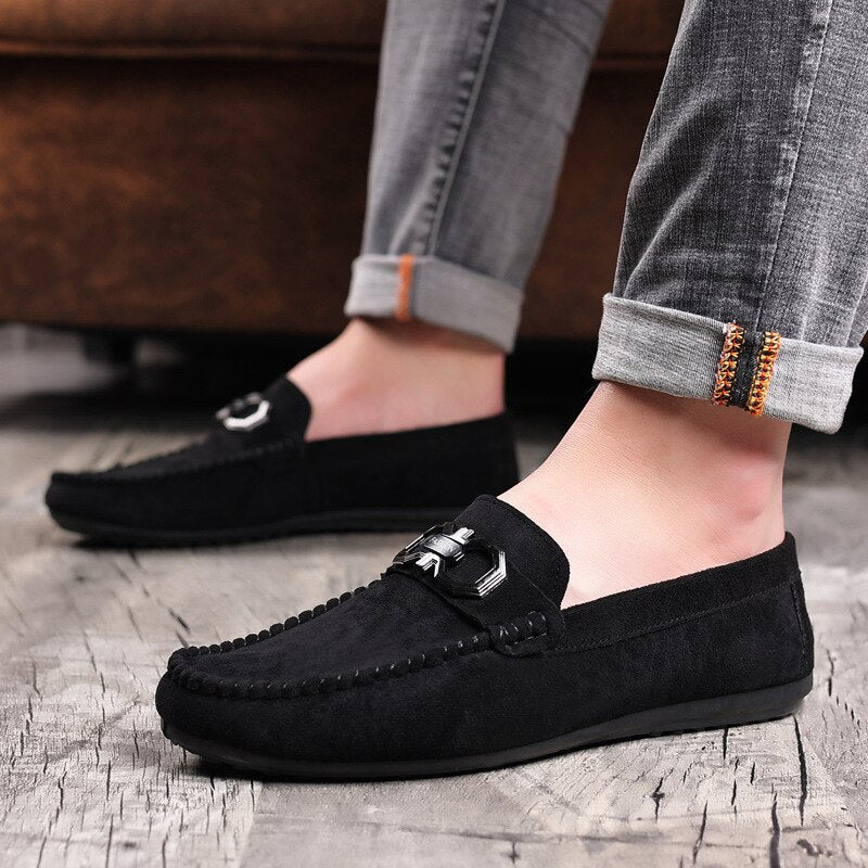 Flat Shoes Men Loafers Classic Leather Casual Shoes