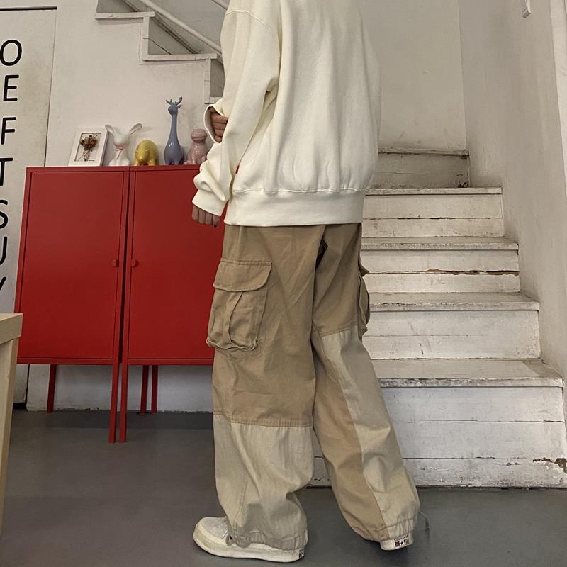 Baggy Cargo Pants Men Trousers Loose Casual Streetwear Hip Hop