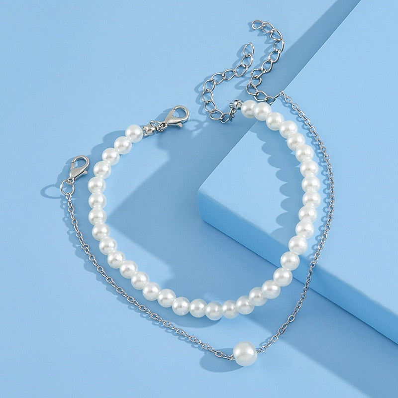 Fashion Pearl Anklet Women Ankle Bracelet