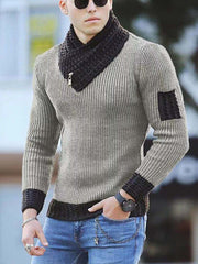 Men Sweater Wool Turtleneck Winter Warm Cotton Pullovers Sweaters