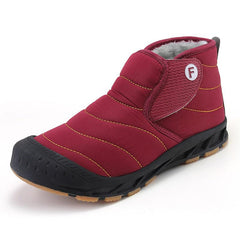 Winter Men Snow Boots Warm Fur Ankle Boots Long Outdoor Waterproof Shoes