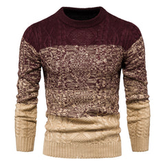 Thick Warm Breathable Men Sweater Long Sleeve O-Neck Wool Sweaters Knit Pullover