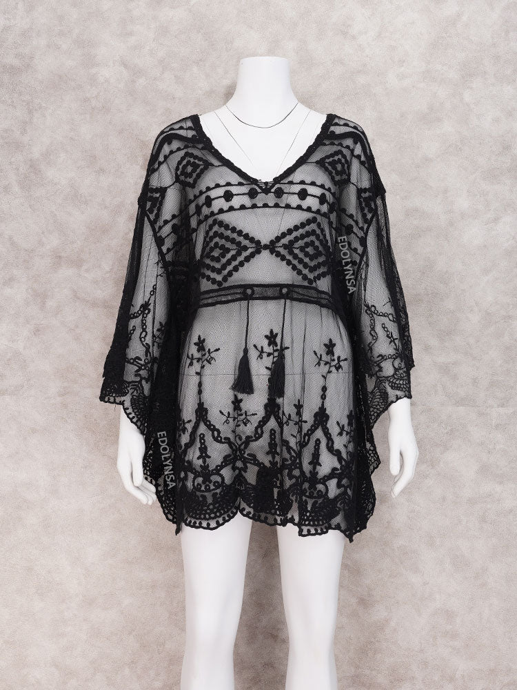 Lace Beach Pareo Beachwear Swim suit Cover up