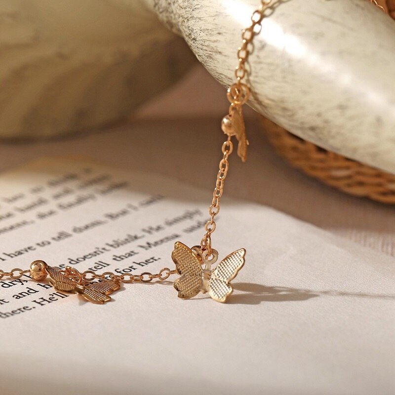 Fashion Butterfly Anklet for Women Foot Jewelry