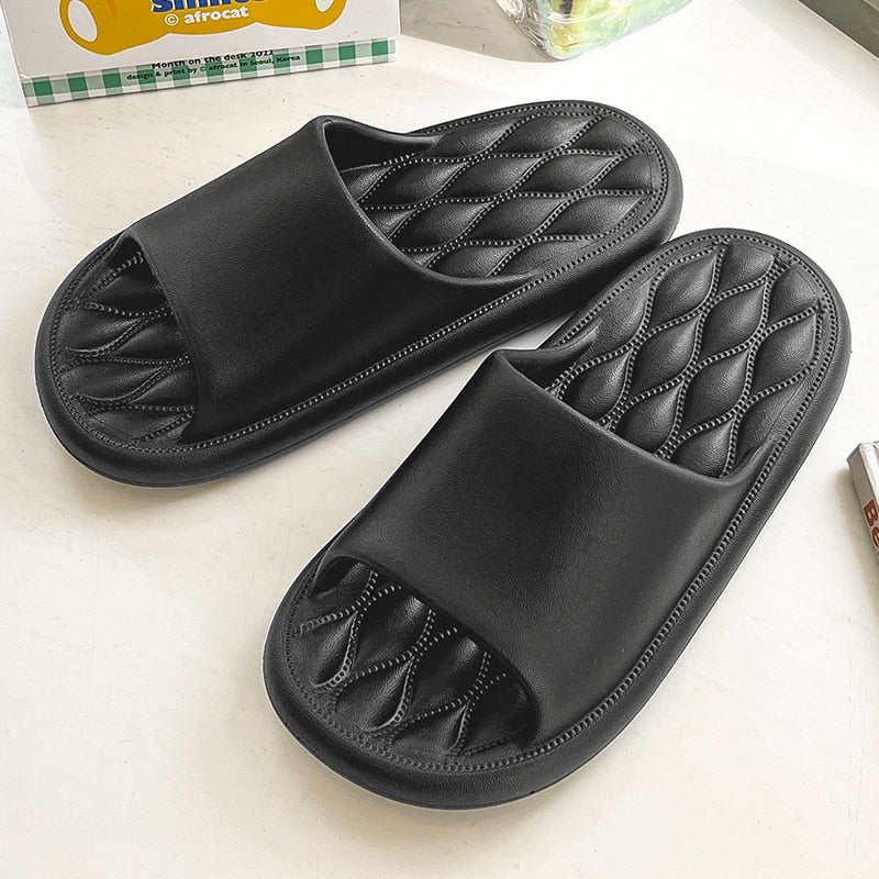 Beach Men Slippers Soft Massage Non-slip Sole Slipper Sandals Flip Flops