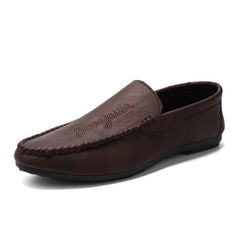 Men's Loafers Comfortable Flat Shoes Men Breathable Slip-On Soft Shoes