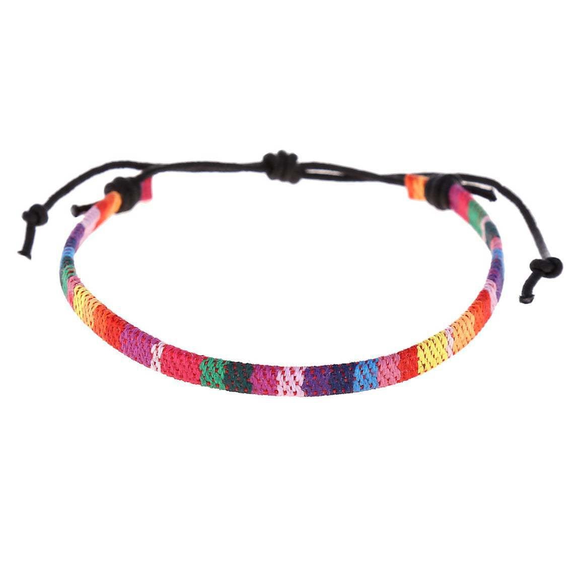 Anklets for Men And Women Braided Rainbow Foot