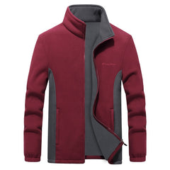 Men Fleece Jacket Autumn Big and Tall Clothing Jacket Liner Cardigan