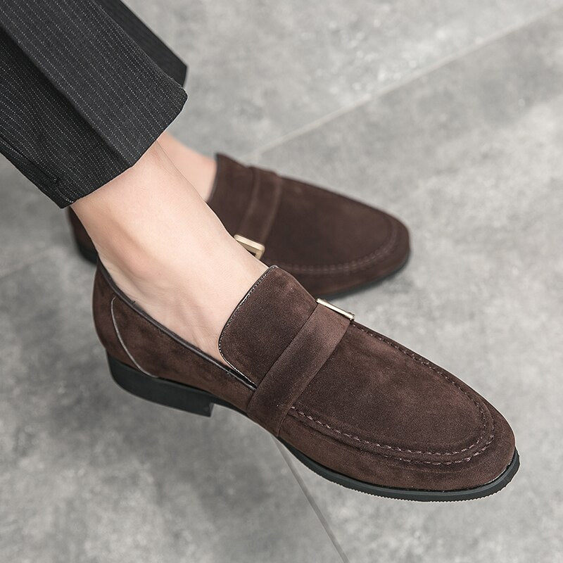 Shoes For Men Dress Shoes Slip On Casual Business Loafers Soft Formal