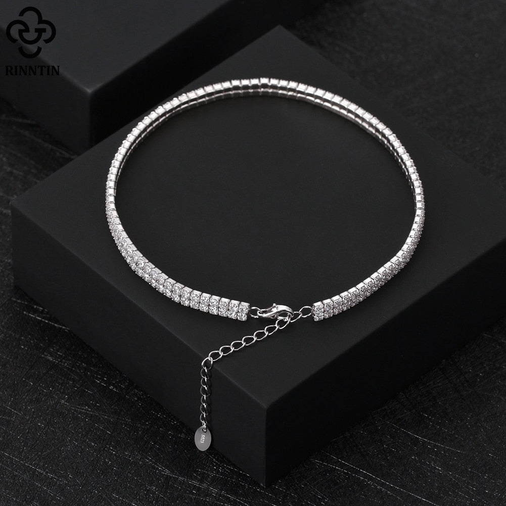 Sparkle Mirror Link Chain Anklet Women Silver Summer Foot Chain