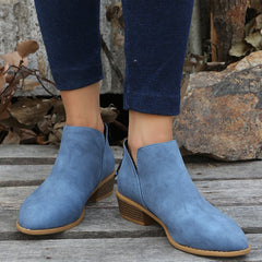 Women's Boots Pointed Suede Thick Heel Women Plus Size