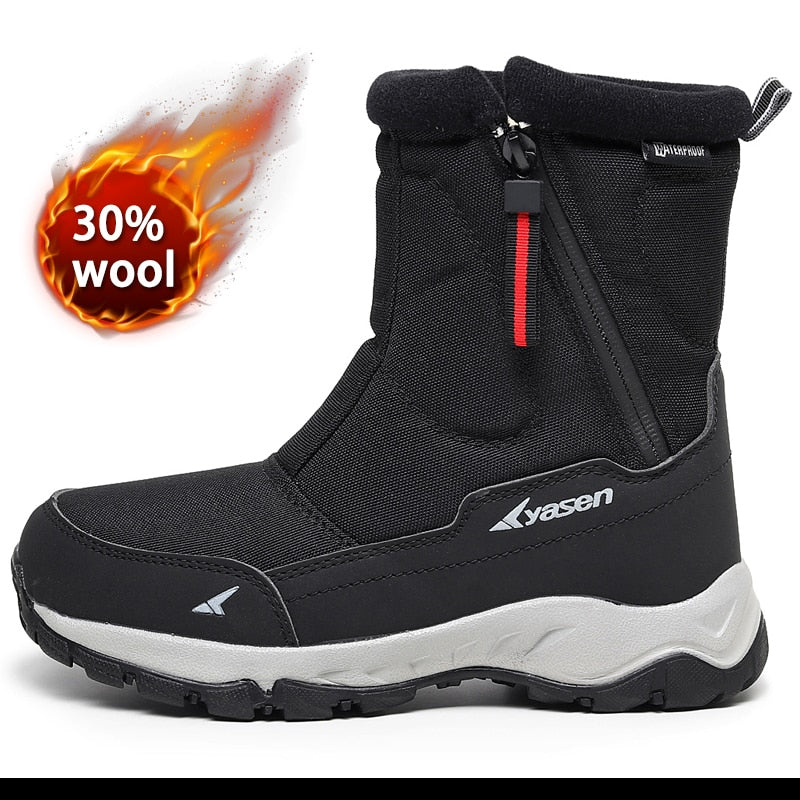 Men Boots Shoes Footwear Warm Fur Snow Boots