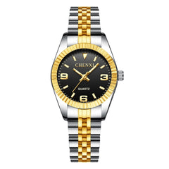 Silver Classic Quartz Female Elegant Clock Watches