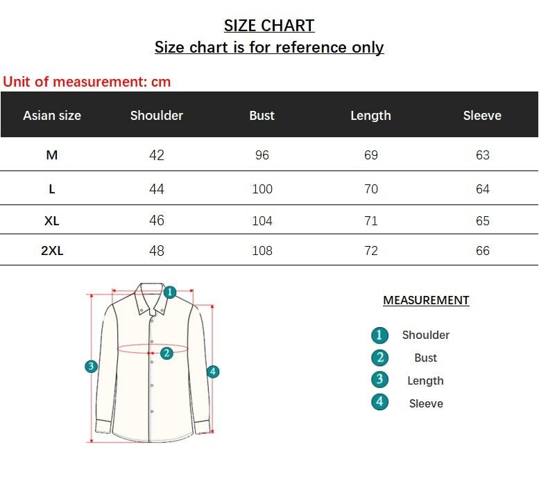 Men Long Sleeve Shirt Casual Slim Fit Fashion Double Pocket Shirt