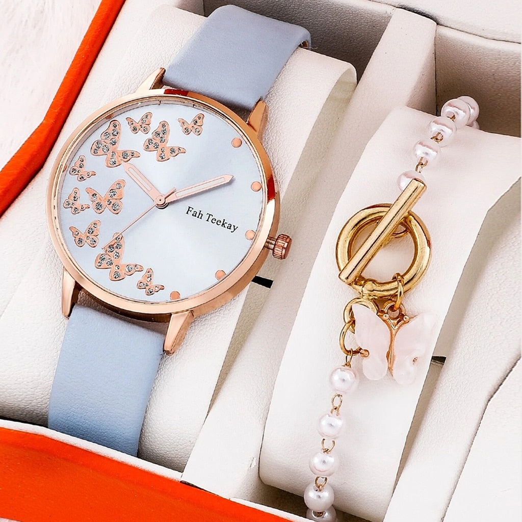 Gaiety Brand Women Watches Leather Rose Gold Dress Female