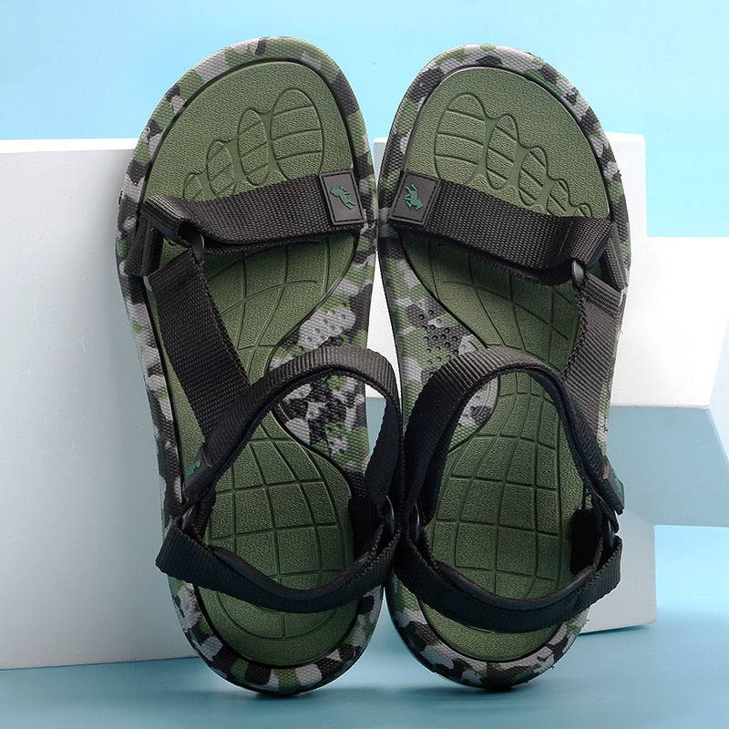 Men's Sandals Convenient Flat Slippers Outdoor Walking Non-slip Flip Flop