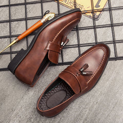 Men Casual Shoes Breathable Loafers Shoes Comfortable Slip On Tassel