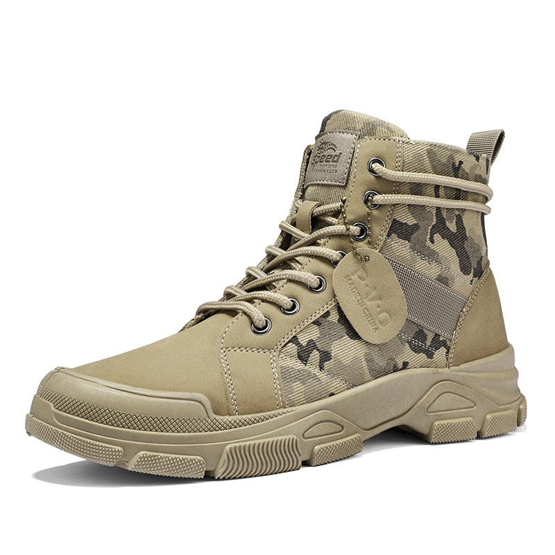 Winter Shoes Men Boots High top Shoes Camouflage Shoes Ankle Boots