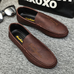 Men Loafers Comfortable Flat Casual Shoes Breathable Slip-On Soft Driving Shoes