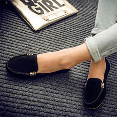 Casual Flat Comfortable Loafer Slip on Soft Round Toe Denim Flats